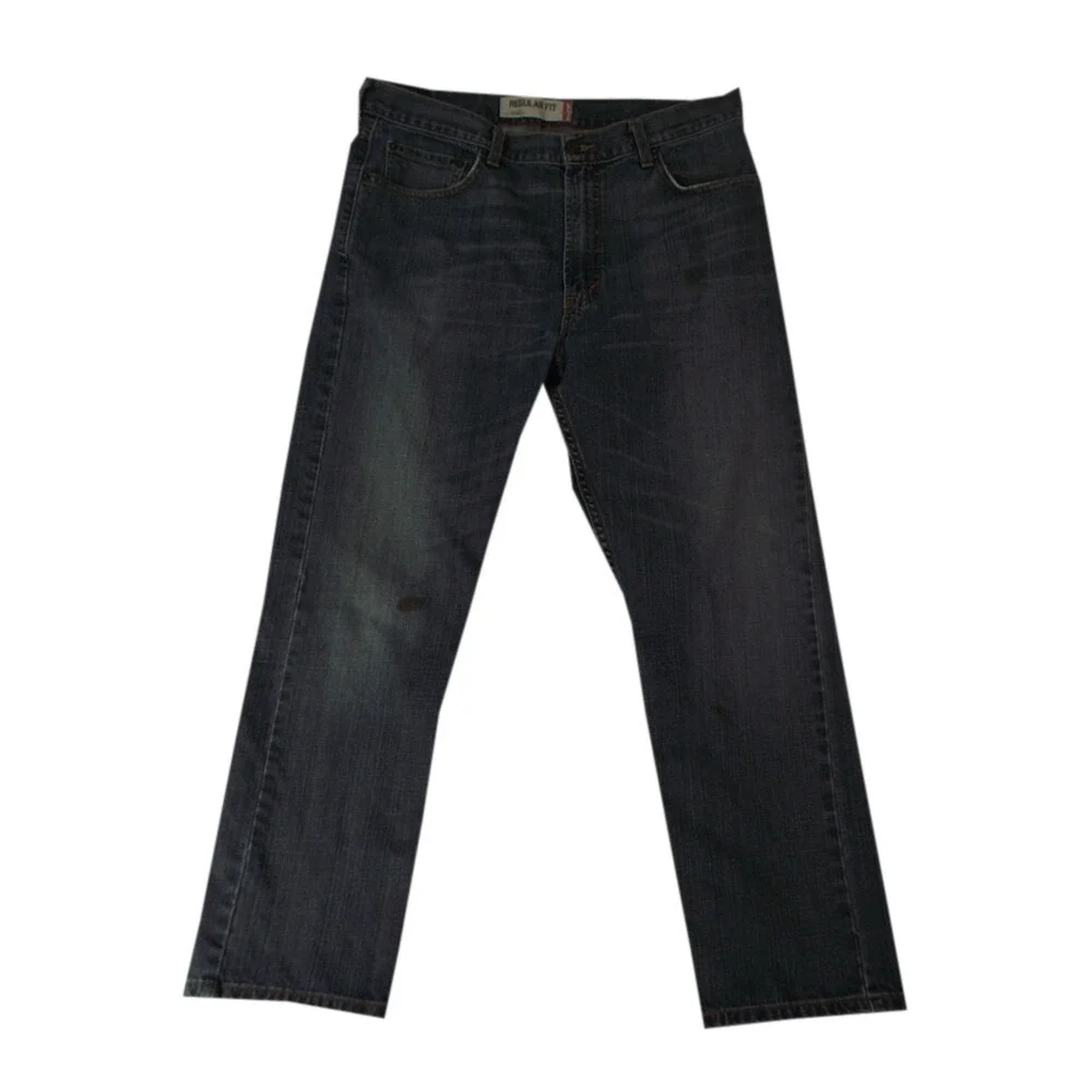 Levi's Men's 505 jeans 36‎ x 30 regular fit straight blue denim pants